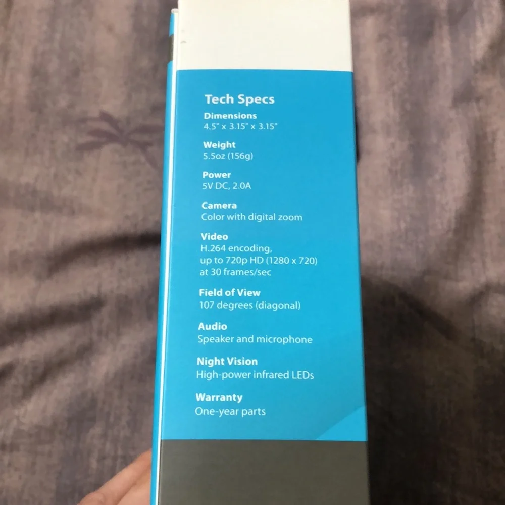 Dropcam HD Wi-Fi Video Monitoring camera. Box is open but never used.